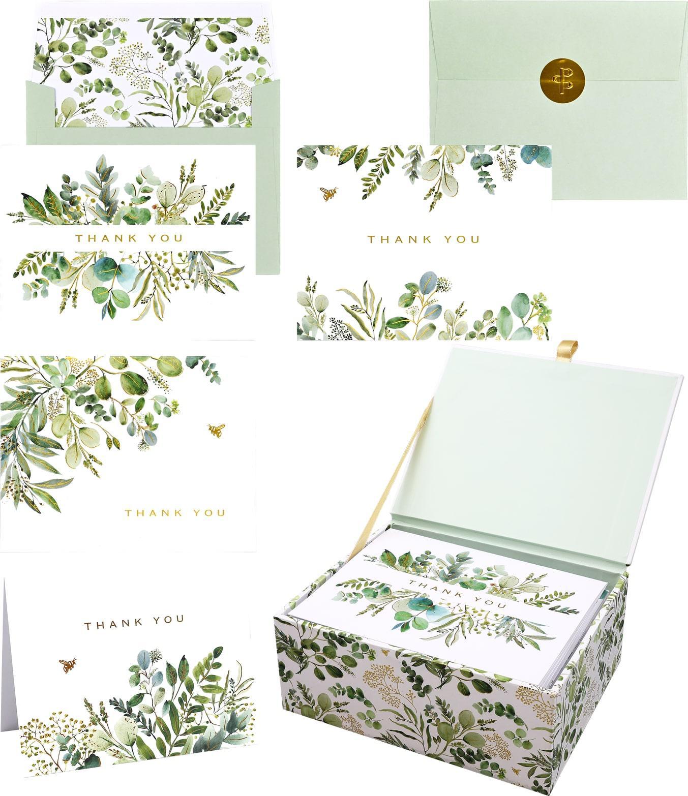 Eucalyptus Thank You Boxed Note Cards